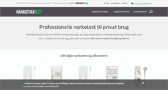 Desktop Screenshot of narkotikatest.dk