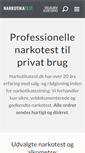 Mobile Screenshot of narkotikatest.dk